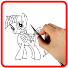 Comment dessiner facilement mon poney mignon icône