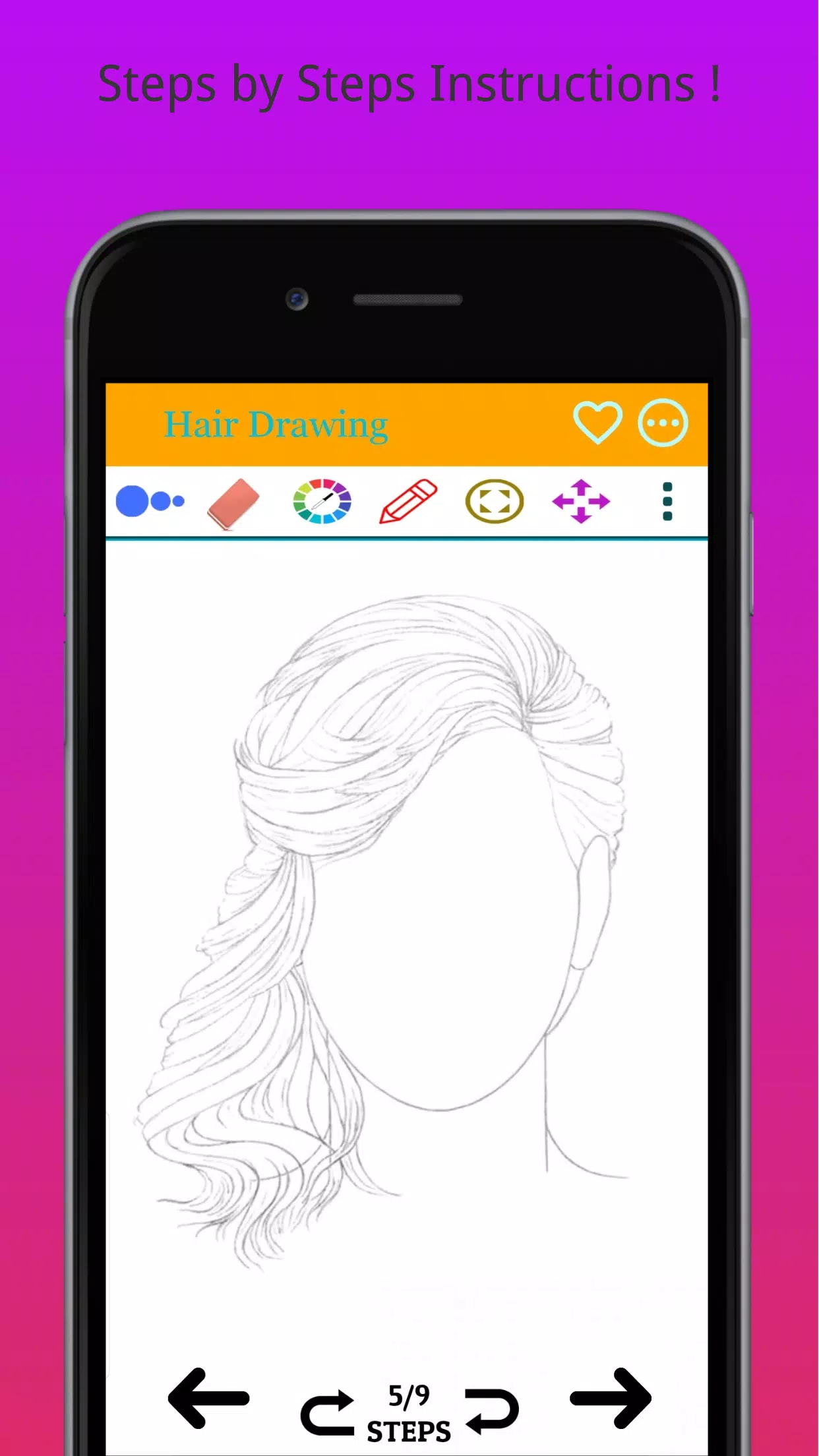 Download do APK de Como desenhar cabelo realista para iniciantes