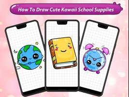 How to Draw Cute Kawaii School Supplies स्क्रीनशॉट 3