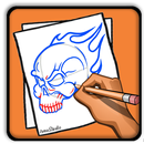 كيفية رسم: رسم الجماجم APK