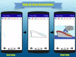 How to Draw Ship Step by Step poster