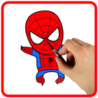 Comment dessiner Chibi Superhero facilement icône