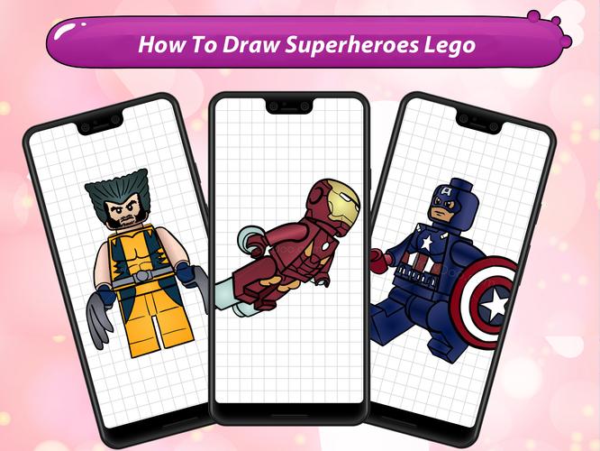 Descarga de APK de Cómo dibujar superhéroes Lego para Android Descarga de APK de Cómo dibujar superhéroes Lego para Android