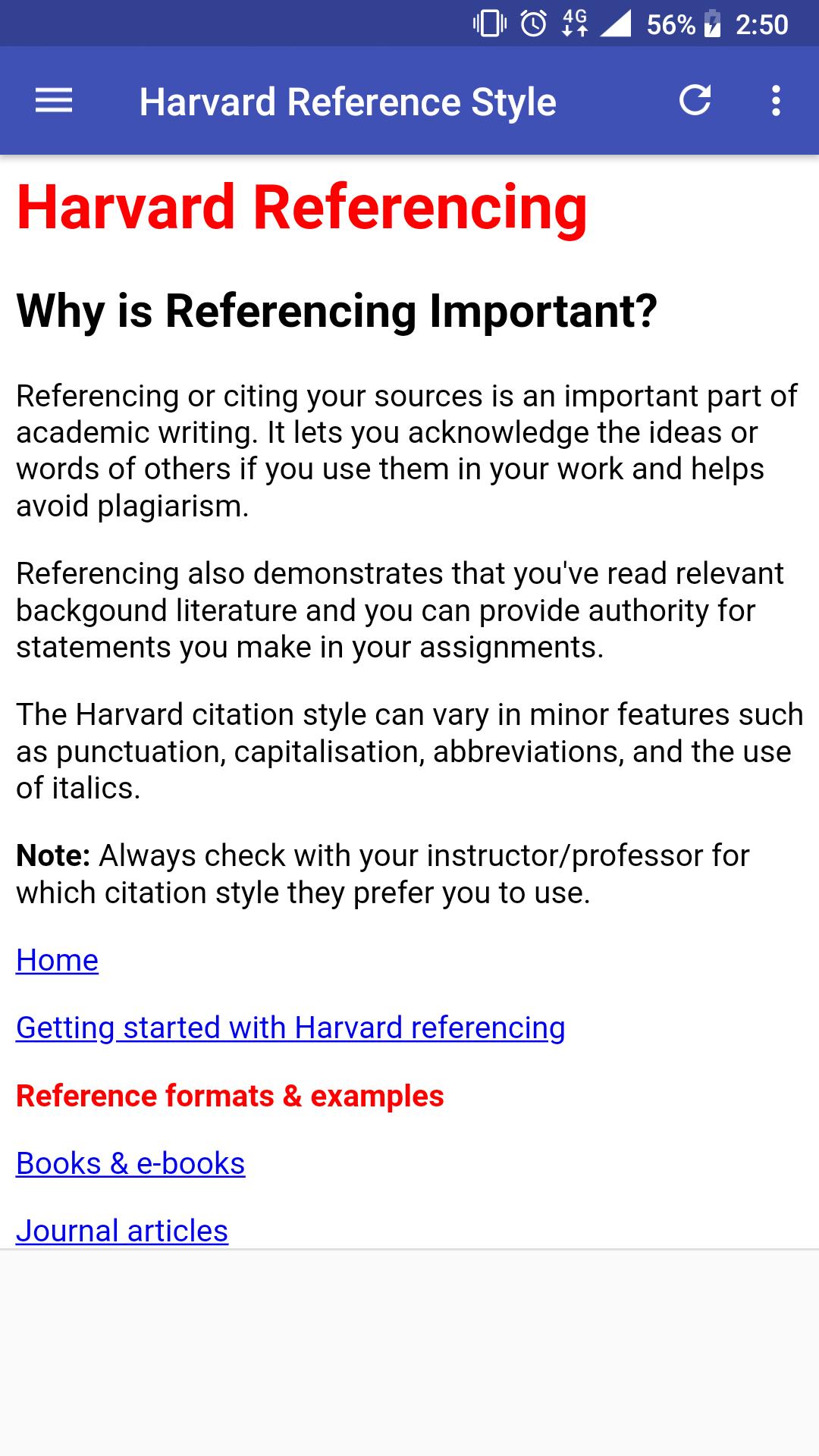 harvard dissertation reference