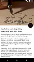 Script Writing - How To Write  capture d'écran 1