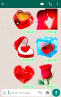 Romantic Kiss Stickers Affiche