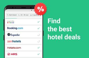 Cheap hotel deals — Hotellook پوسٹر