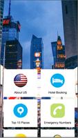 United States Hotel Booking Affiche