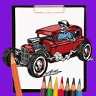 Hotrod Cars Coloring Book icon