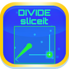 SLICE SCALE DIVIDE board cut icon