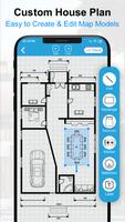 Plano de projeto de casa 3D imagem de tela 1