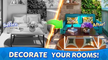 Dream Decor：Makeover Match الملصق