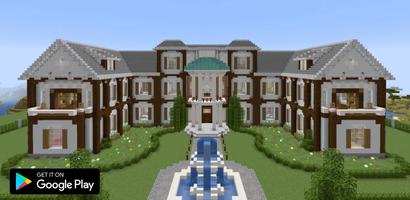 House Minecraft mod Building पोस्टर