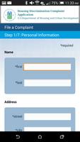 HOUSING DISCRIMINATION FORM captura de pantalla 1