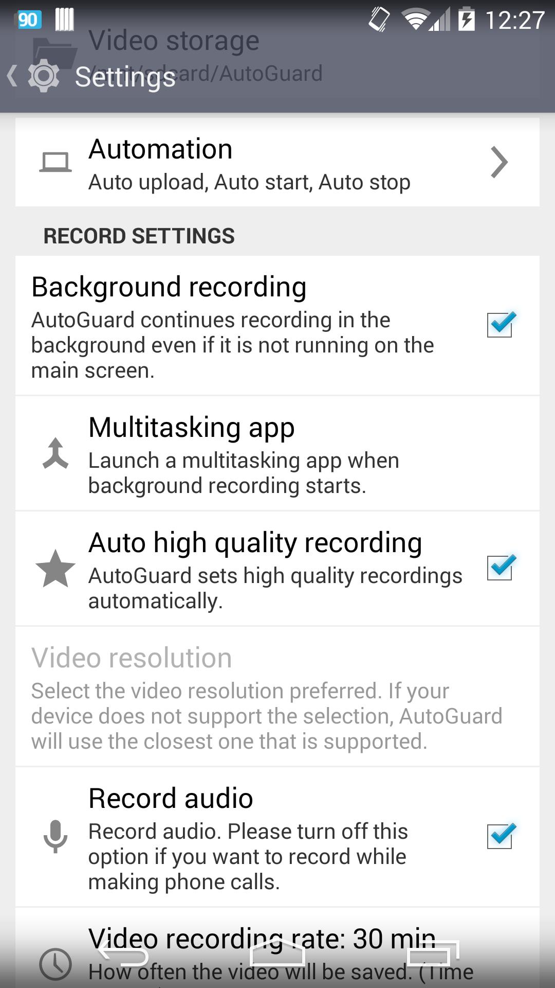 Descarga de APK de AutoGuard para Android