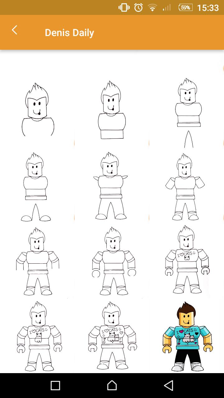 Easy Male Character Roblox Drawings