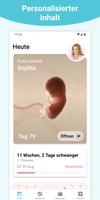 Schwangerschaft + Tracker-App Plakat