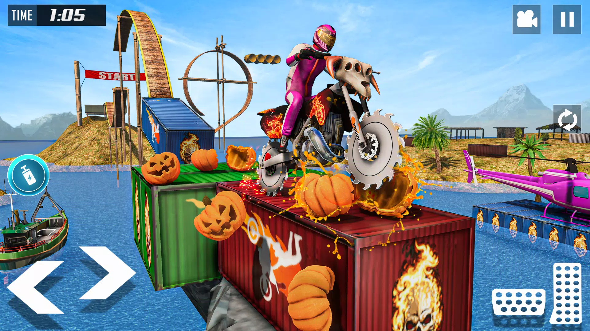 自行车特技游戏:自行车赛车