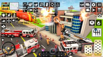 FireFighter Rescue Truck Game. capture d'écran 1