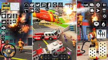 FireFighter Rescue Truck Game. capture d'écran 3