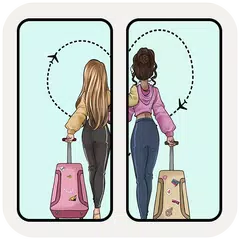 两个人的 BFF 壁纸 APK 下載