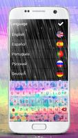 Color Rain Emoji Keyboard poster