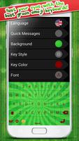 Green Emoji Keyboard Themes poster