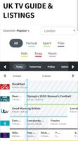 UK TV Guide captura de pantalla 1