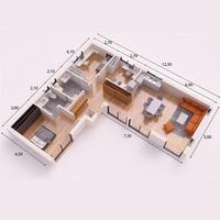 برنامه‌نما مفهوم خانه مینیمالیست 3D عکس از صفحه