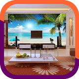 Hình nền trên tường 3D cho ngô biểu tượng