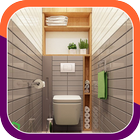 Minimalist toilet design idea icon