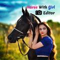 Horse with Girl Photo Editor