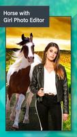 Horse with Girl Photo Editor poster