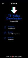TT Video Downloader capture d'écran 1