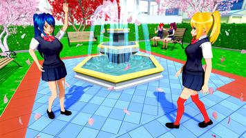 Poster Anime School Girls Simulator