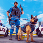 US City Police Dog Crime Chase icône
