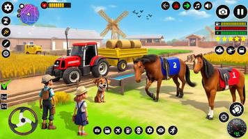 Animal farm tractor sim game captura de pantalla 2