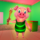 Piggy Family 3D: Scary Neighbor Obby House Escape icône
