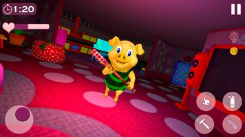 Piggy Family 3D: Scary Neighbor Obby House Escape capture d'écran 1