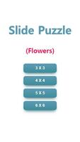 슬라이드 퍼즐 - 꽃 Affiche