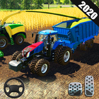 New Offroad Tractors Trolley Farming 2020:Sim Game icône