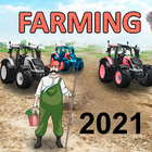 Tracteur Simulateur de conduite Jeux 2021:Farmings icône