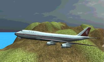 3D Airplane Flight Sim Affiche