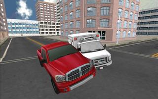Ambulance Parking 3D Affiche