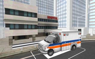 Ambulance Parking 3D capture d'écran 2