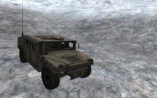 Army 4x4 Snow Driving 3D capture d'écran 2