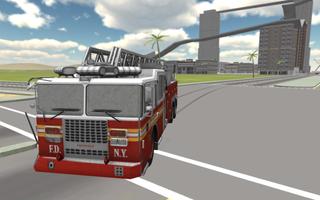 Fire Truck Driving 3D ảnh chụp màn hình 1