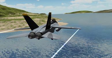 F18 Airplane Simulator 3D Affiche