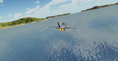 F18 Airplane Simulator 3D Ekran Görüntüsü 1