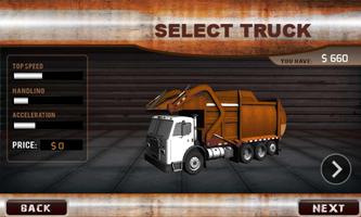 3D Garbage Truck Driver capture d'écran 3